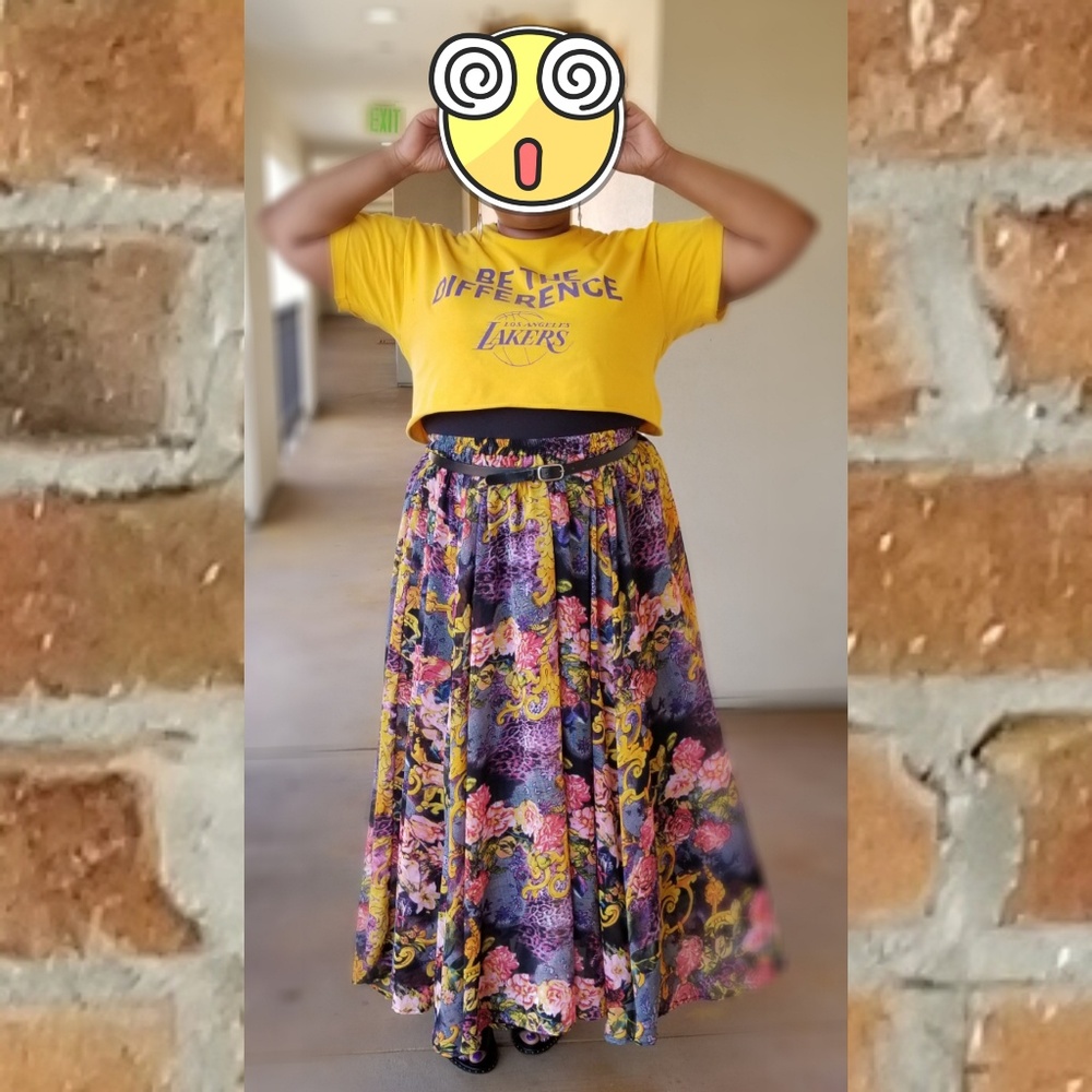 Flowy, Floral, Full Skirt